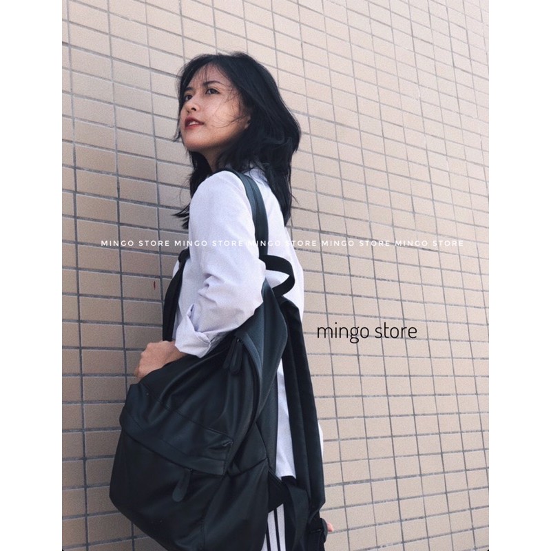 Balo da trơn đơn giản thời trang cá tính cao cấp đi học du lịch chống nước (MEI BACKPACK❤️)