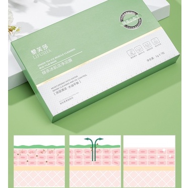 [Hàng mới về] Mặt nạ bùn trà xanh LIFUSHA dưỡng ẩm kiềm dầu thu nhỏ lỗ chân lông hiệu quả
