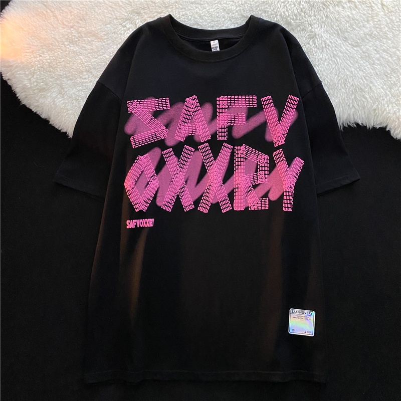 Áo thun unisex NRVP cổ tròn tay ngắn phong cách Hàn Quốc thời trang mùa hè 2022