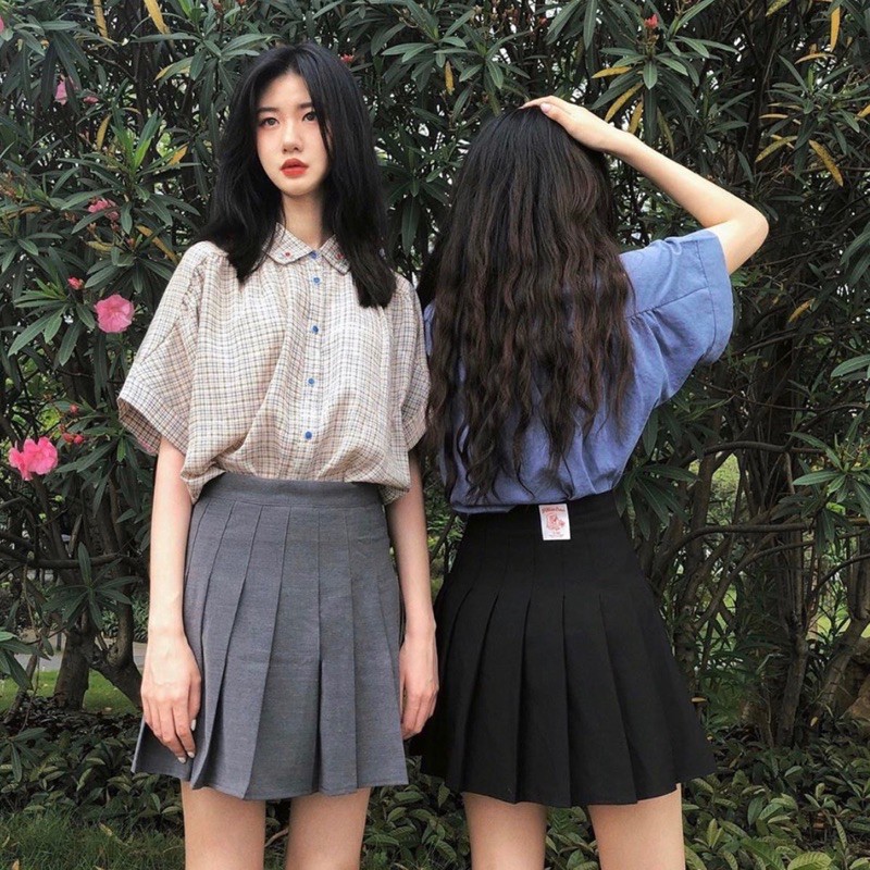 [Mã FAMAYWA giảm 10K đơn 50K] CHÂN VÁY TENNIS XẾP LY XÁM CÓ QUẦN TRONG | BigBuy360 - bigbuy360.vn