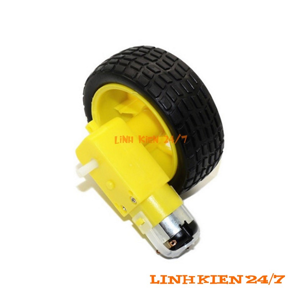 Động Cơ Giảm Tốc, Kèm Bánh Xe Robot