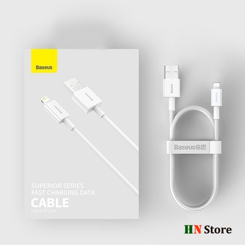Dây Cáp Sạc Nhanh Baseus Superior Series Cho 5 Đến 12 ProMax Dài 1m/2.4A  - Bảo Hành 12 tháng