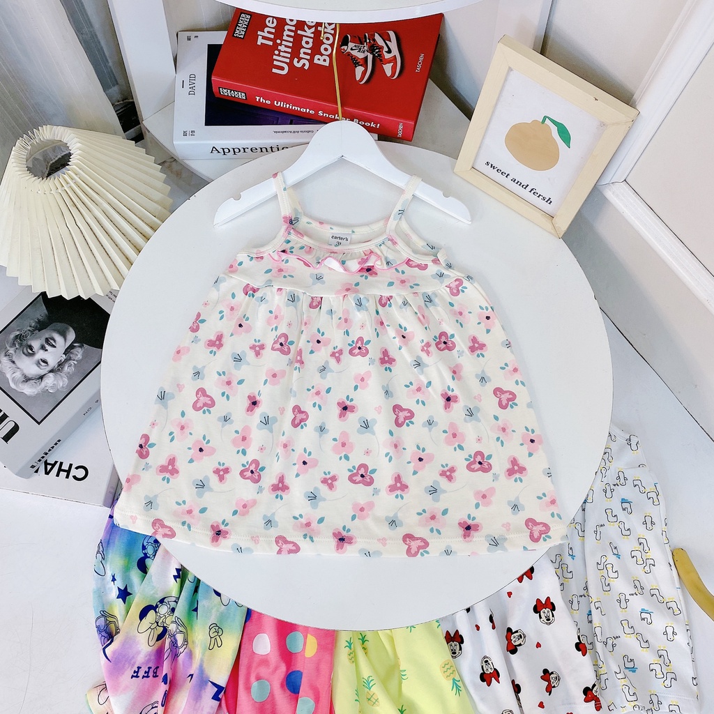 ✔️8-20kg✔️ Váy 2 dây xuất nhật bèo ngực xinh xắn cho bé gái 8-20kg BẢNG 1