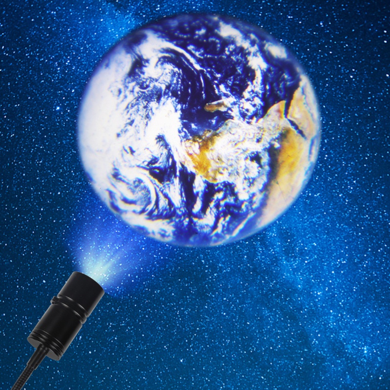 Đèn Chiếu Sao Đêm Hình Mặt Trăng Cổng USB