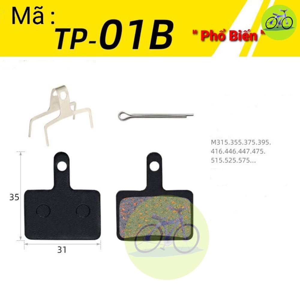 Bố thắng đĩa xe đạp các loại, Má phanh đĩa cơ, dầu xe thể thao MTB Touring