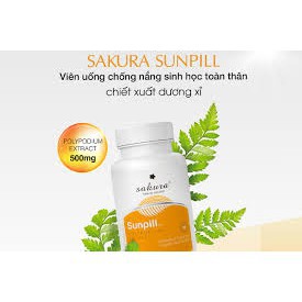 [DEAL SỐC] Viên uống chống nắng toàn thân sinh học Sakura Sunpil