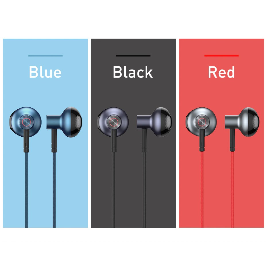 Tai nghe AUX 3.5mm Baseus Encok H19 Wired Earphone (6D surround, Deep Bass, with ECM Microphone for HD Calling)