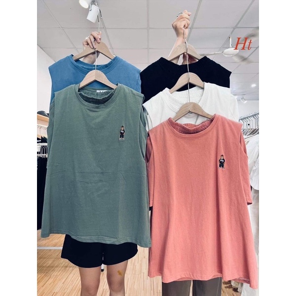 Bộ tanktop gấu nâu H2B668