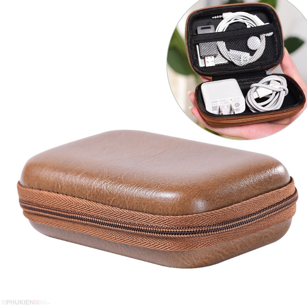 Hộp túi EVA form cứng chống sốc đựng phụ kiện điện thoại, tai nghe, bộ sạc điện thoại dây cáp sạc giá rẻ