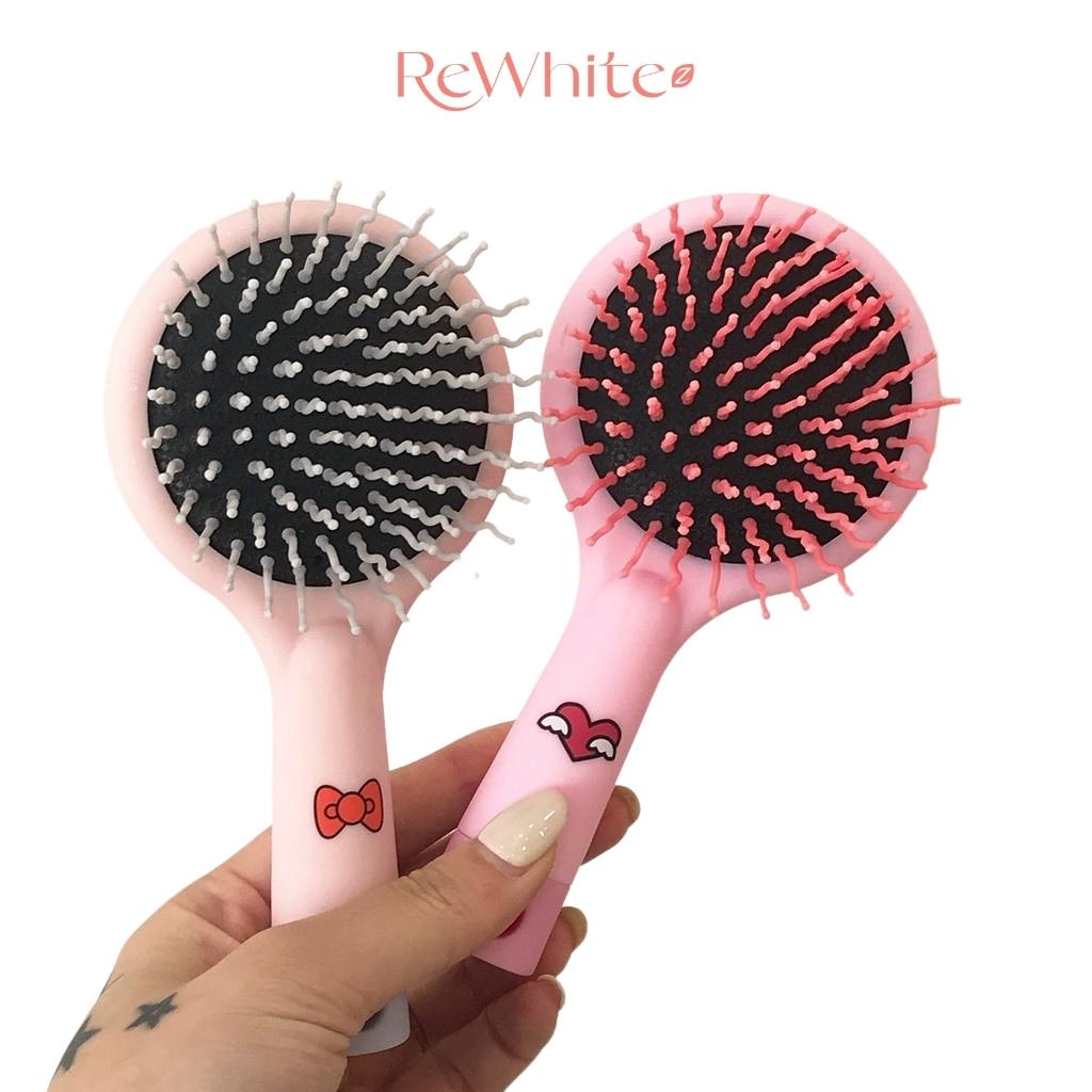 Lược Gỡ Tóc Rối Kèm Gương Cán Cầm Bỏ Túi
