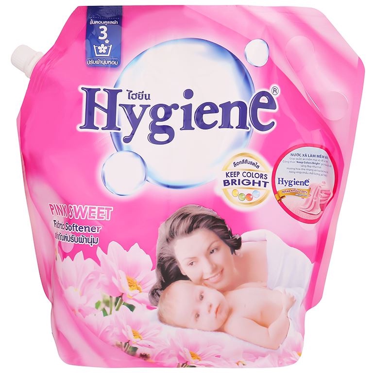 Nước xả cho bé Hygiene Pink Sweet túi 1.8 lít - Thái Lan