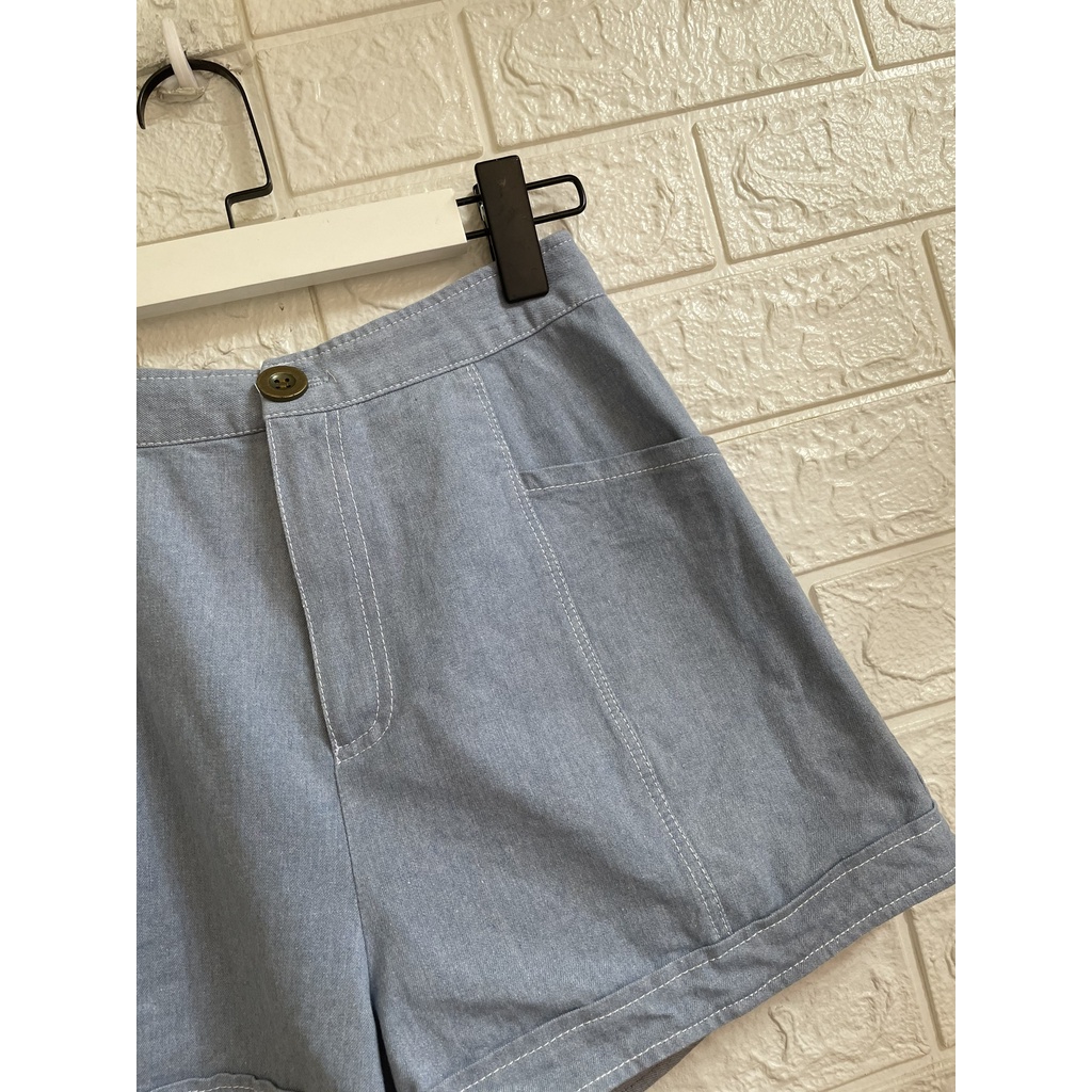Quần short denim mềm
