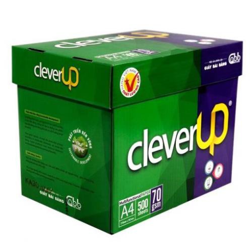 Giấy In Photo Clever Up Bãi Bằng  A4 70gsm Độ Trắng 90 (500 tờ)