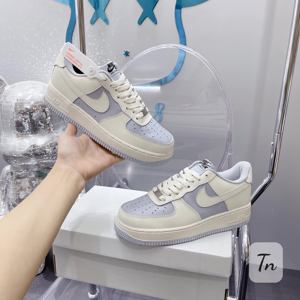 Giày AF1 khoai môn nữ Bản Cao Cấp ❤️ Giày thể thao sneaker nữ AF1 trắng sữa tím khoai môn cao cấp Full Box