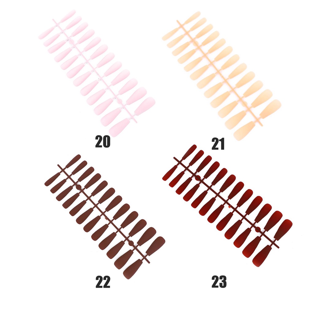Set 24 Móng Tay Giả Mờ Có Thể Tháo Rời