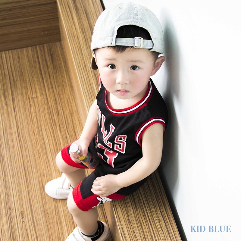 Bộ Đồng Phục Chơi Bóng Rổ Năng Động Thời Trang Cho Bé Trai