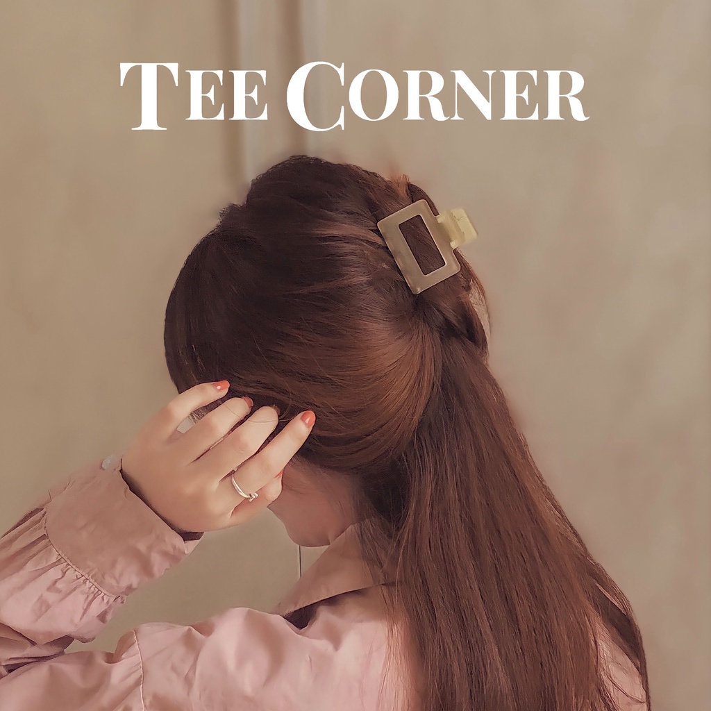 Kẹp Tóc Vuông Mini Màu Trong Hàn Quốc Dễ Thương
