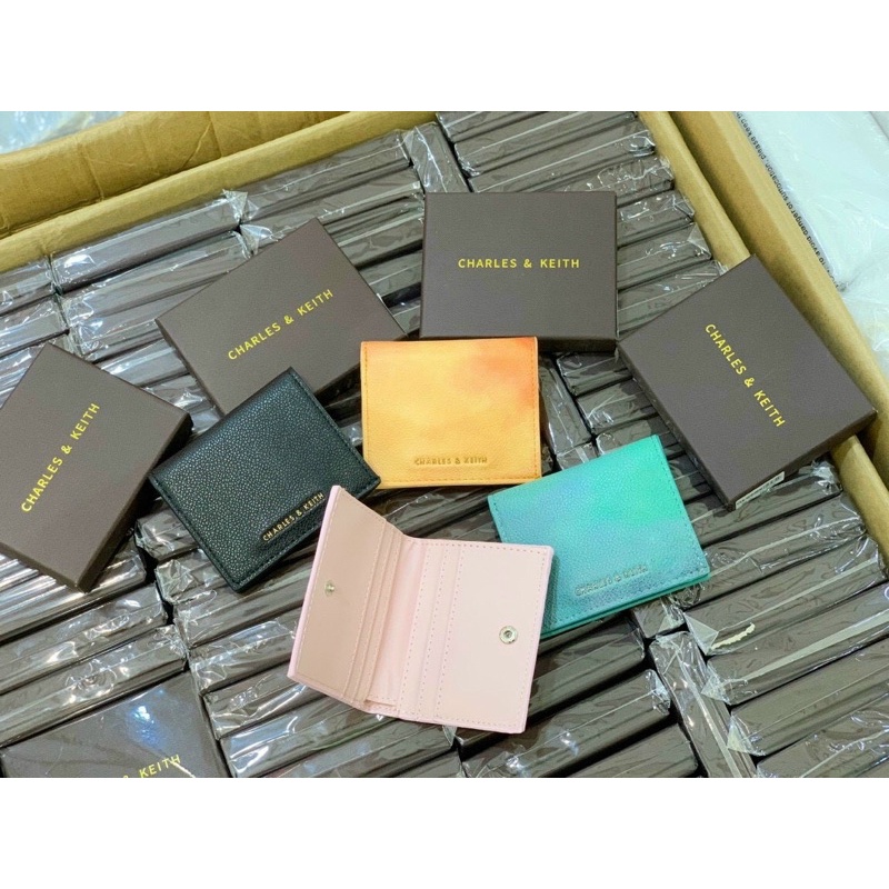Ví mini Cnk Loang màu mới dạng gập nhỏ gọn bỏ túi hàng chuẩn Fullbox