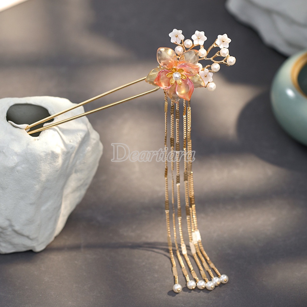 Kẹp Tóc Đính Núm Tua Thời Trang Nữ Tính