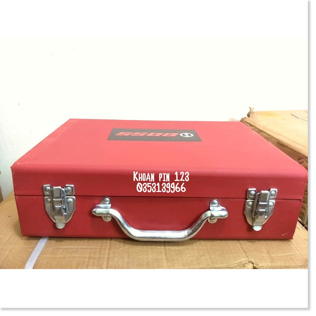 Máy siết bulong không chổi than 2 in 1 hộp kim loại chống va đập Boss bảo hành 6 tháng