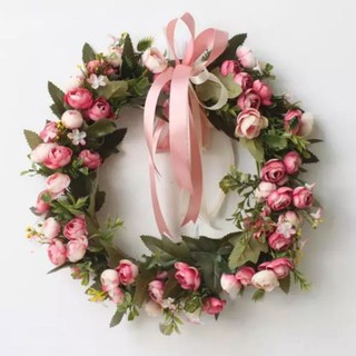 🌺Hoa Trà Lụa Gấm Vân 30cm🌺 - Cành hoa giả