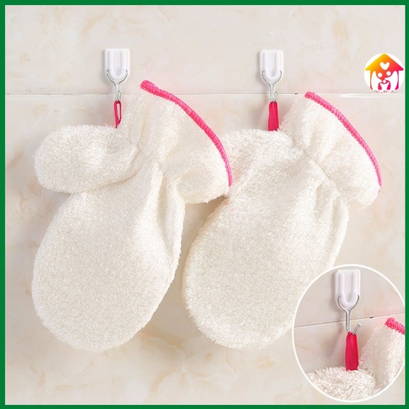 Găng tay rửa chén bát bằng sợi tre chống thấm nước đa năng tiện dụng