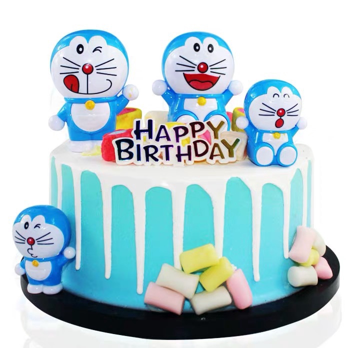 Set 4 Mô Hình Đồ Chơi Nhân Vật Hoạt Hình Doraemon Xinh Xắn