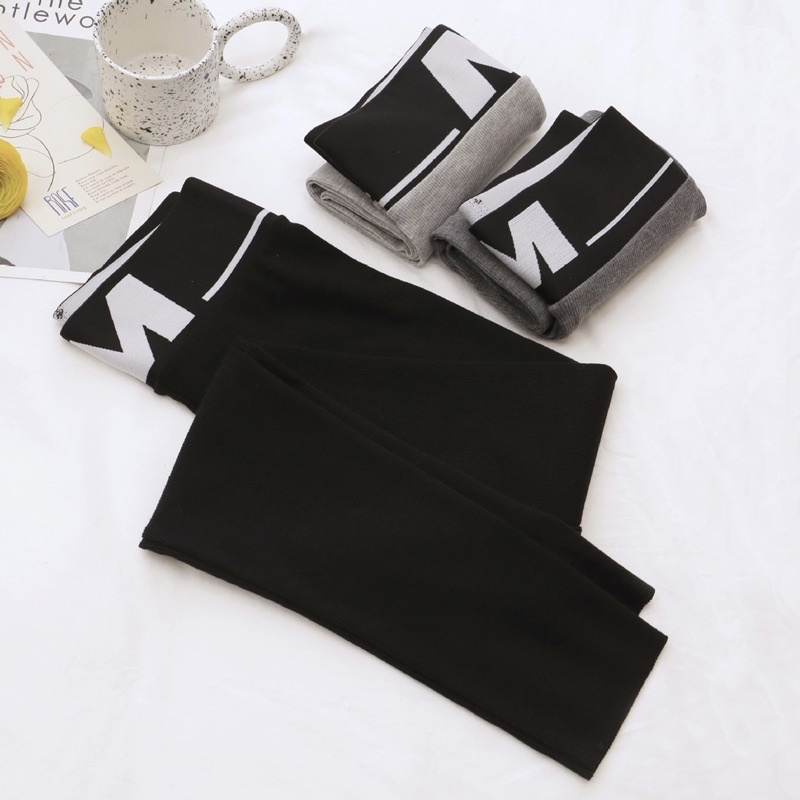 Quần Legging Nữ Tăm Cạp Chữ M Thon Gọn Thời Trang Mẫu Mới