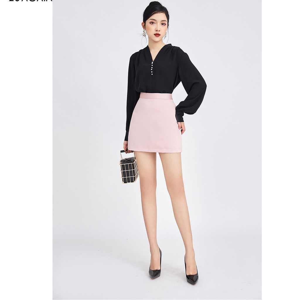 Chân váy ngắn nữ 92WEAR 2 MÀU, đủ size, dáng A cạp rời JAA1295 | BigBuy360 - bigbuy360.vn