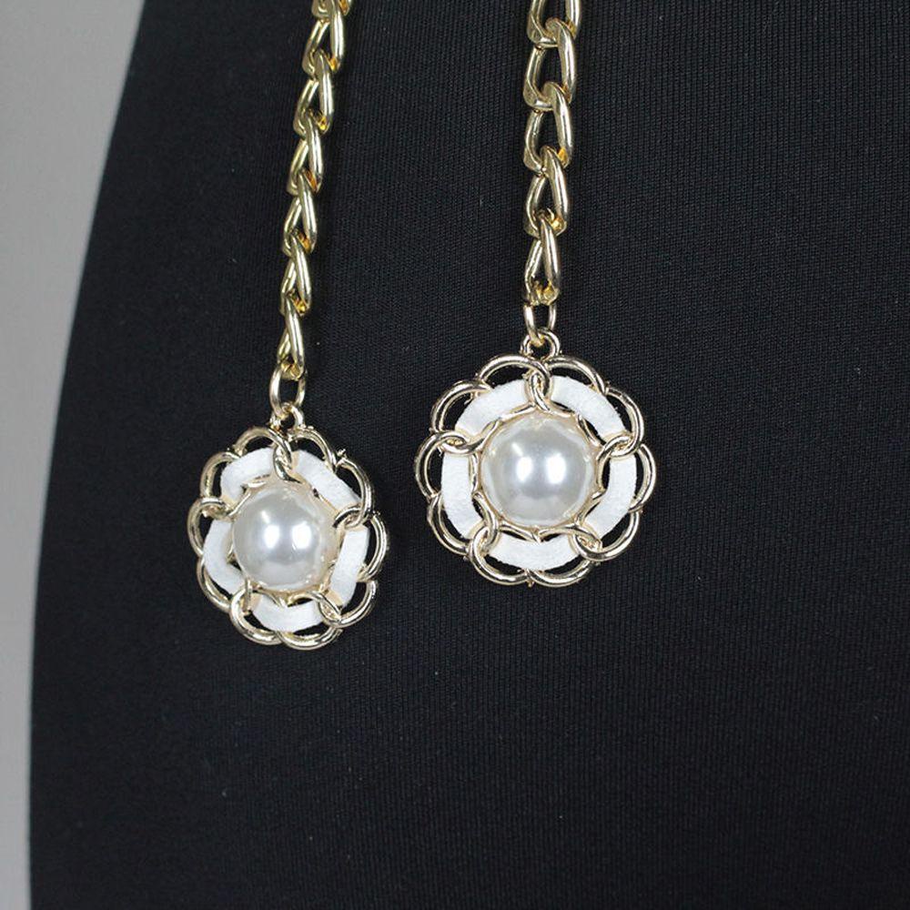 Thắt Lưng Phối Dây Xích Và Tua Rua Phong Cách Punk Thanh Lịch Mới Cho Nữ