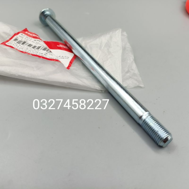 Trục cốt bánh đùm sau xe WAVE A, RS, S100, RSX... zin