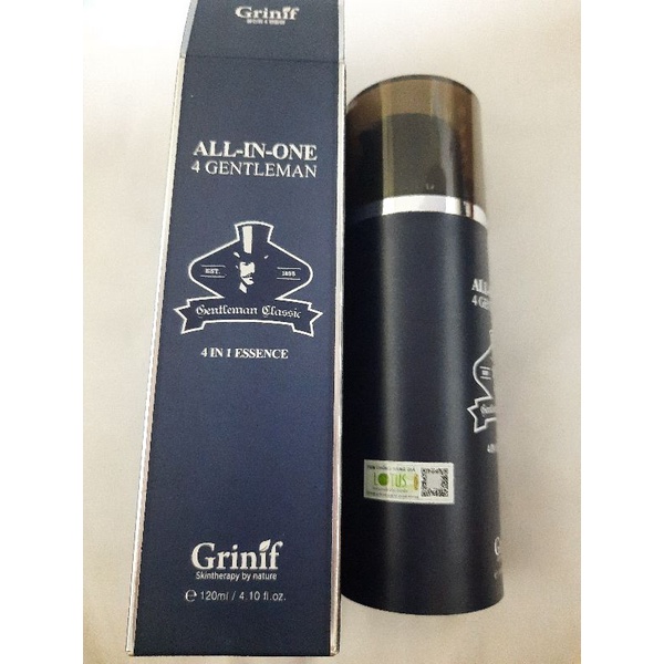 [CHÍNH HÃNG] Kem dưỡng trắng da, chống lão hóa, dưỡng ẩm da, giảm thâm nám GRINIF All In One 4 Gentleman 120ml