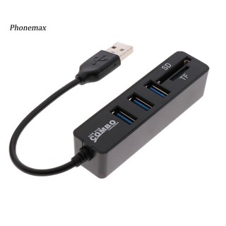 Đầu Đọc Thẻ Nhớ 3 Cổng Usb 2.0 Sd / Tf