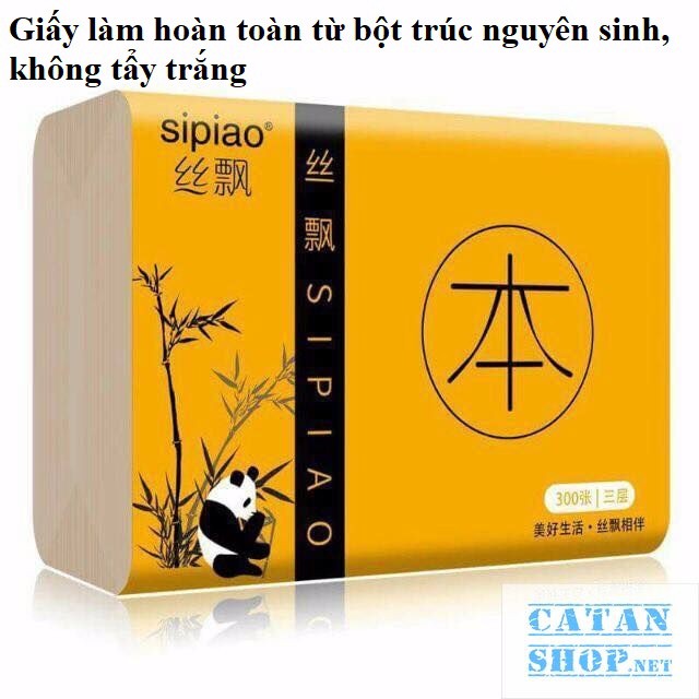 KHĂN GIẤY ❤FREESHIP❤ THÙNG 30 GÓI KHĂN GIẤY GẤU TRÚC SIPIAO SIÊU DAI, VỆ SINH, AN TOÀN GD264-KHANGIAY