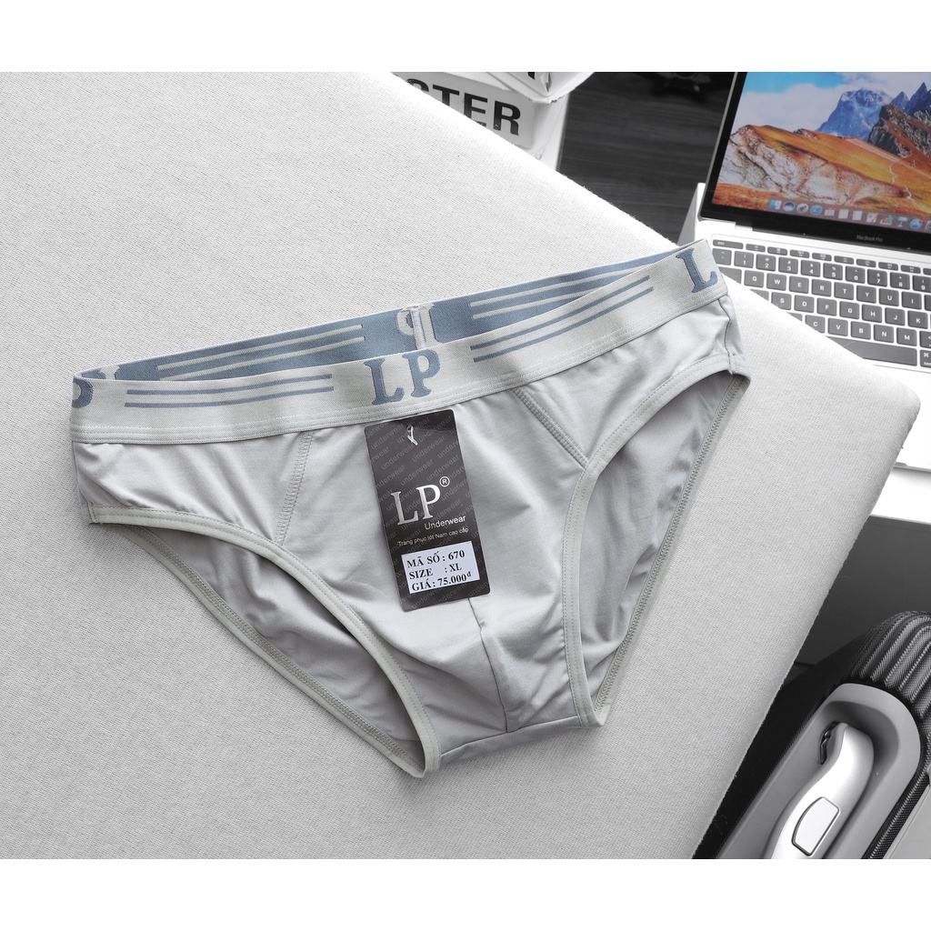 Quần Lót Tam Giác Nam LP cao cấp 100% Cotton co giãn siêu tôt có BigSize . Ivan BigSize