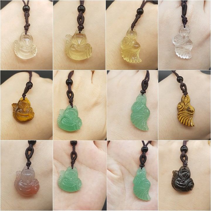 Mặt dây chuyền vòng cổ Hồ ly Phong thủy kích hoạt tình duyên, may mắn, bình an phù hợp Nam Nữ (kèm dây) | BigBuy360 - bigbuy360.vn