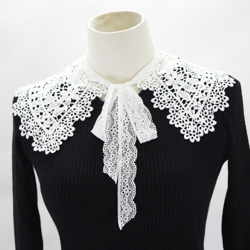 Cổ Áo Búp Bê Giả Thêu Hoa Phong Cách Châu Âu Dành Cho Nữ