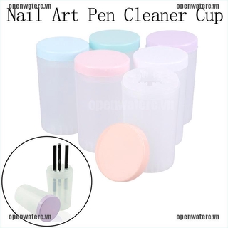 Cốc Làm Sạch Cọ Trang Trí Móng Tay Bằng Acrylic Tiện Dụng