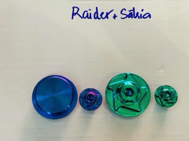 Nút ốc walăng mâm lửa gr5 titanium  ya Honda raider satria