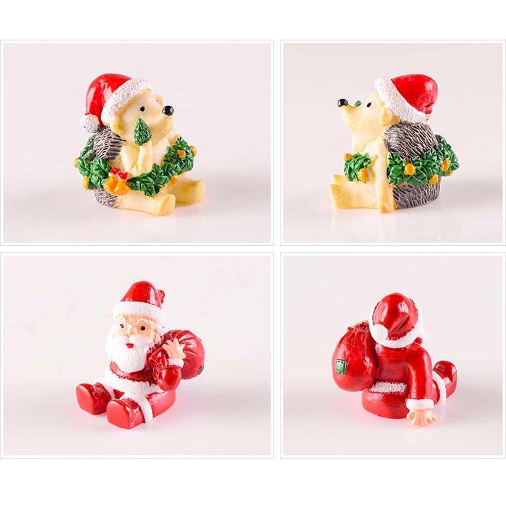 Gấu Trúc / Tuần Lộc / Ông Già Noel Bằng Nhựa Resin Dễ Thương Trang Trí Sân Vườn