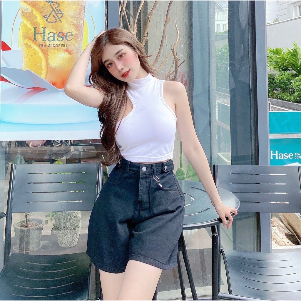 Quần Short jean nữ Smile Bigsize chất bò trơn mềm xinh xắn