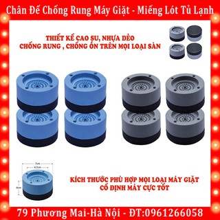 Bộ 4 Đế Cao Su Kê Chân Máy Giặt Chống Rung Lắc, Chống Ồn - Cao Cấp