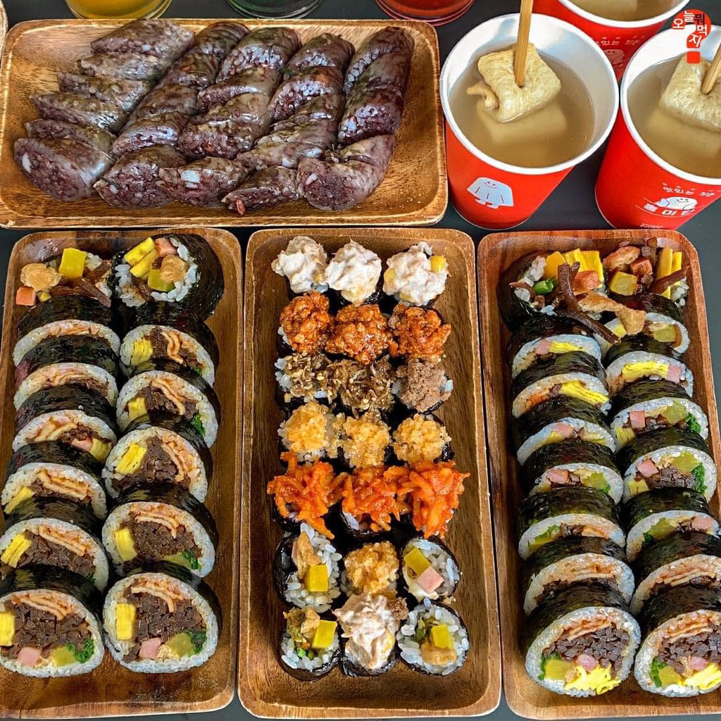 Rong biển cuộn cơm kimbab Hàn Quốc 100 lá