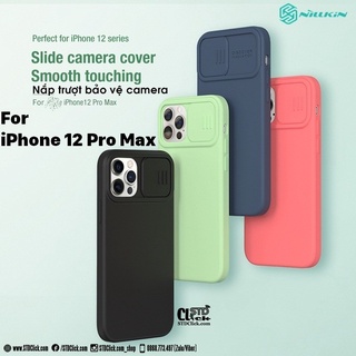 ỐP LƯNG IPHONE 12 PRO MAX NILLKIN CAMSHIELD SILKY SILICON BẢO VỆ CAMERA CHÍNH HÃNG [NEW SALEOFF]