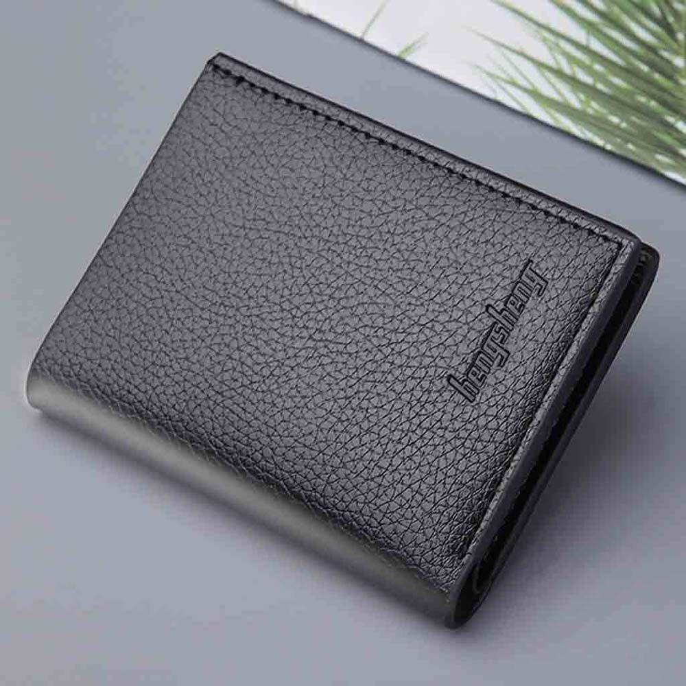 Ví Da PU Đựng Tiền / Thẻ Dạng Đứng Nhiều Ngăn Tiện Dụng Cho Nam