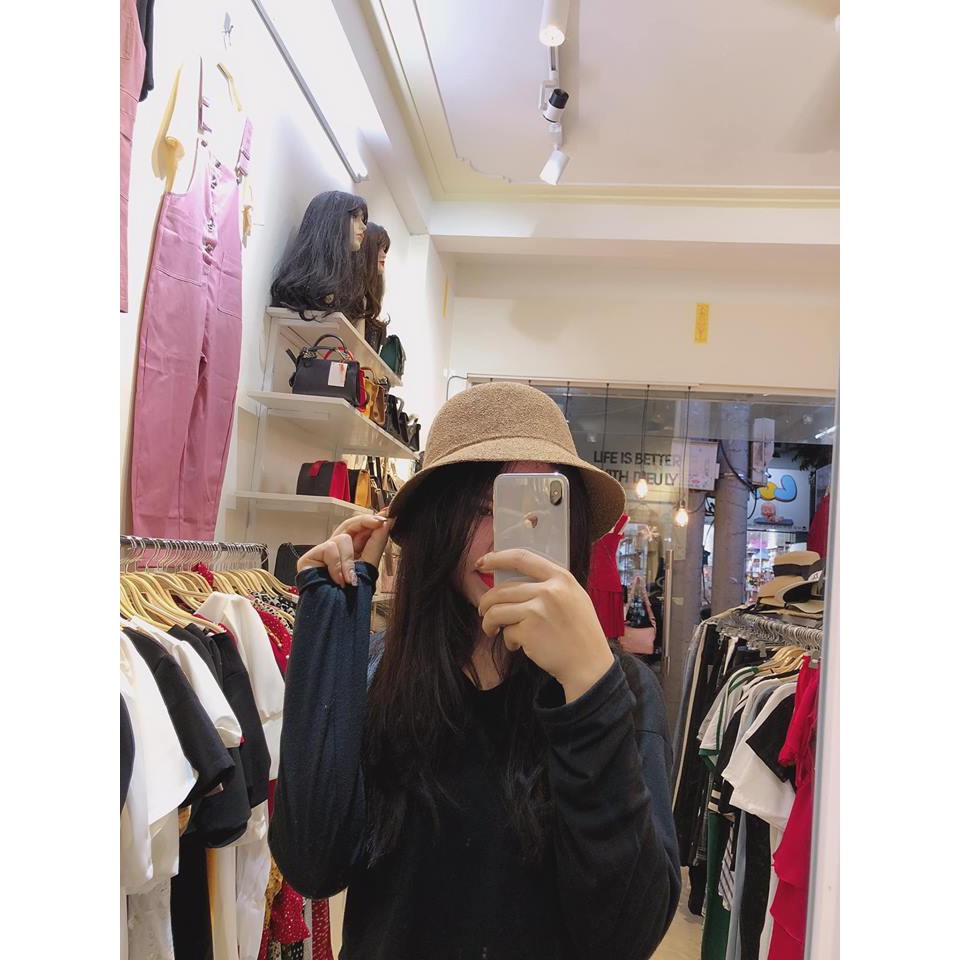 Mũ cói chữ M Hàn Quốc 𝐆𝐈𝐀𝐃𝐔𝐍𝐆𝐓𝐎𝐍𝐆𝐊𝐇𝐎𝟏