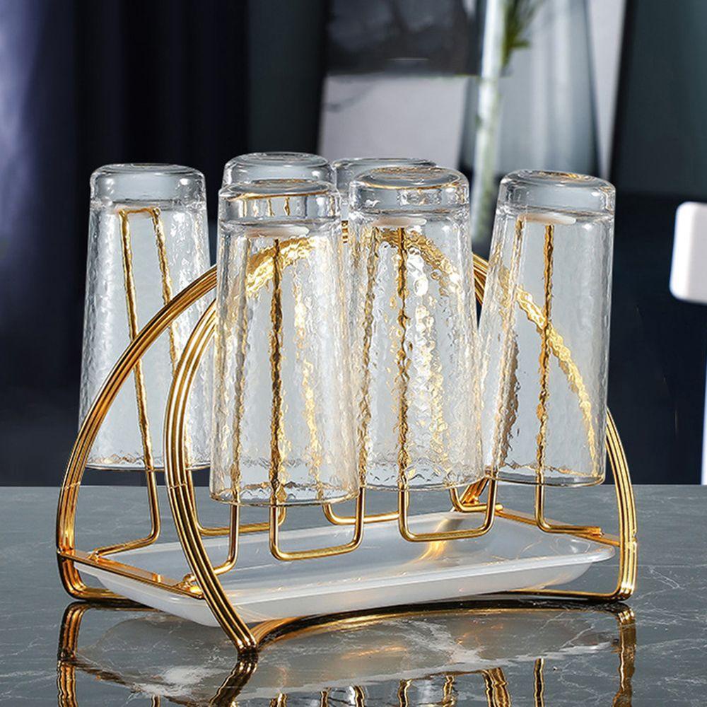 GOGOUP Giá Đỡ Cốc Nước 6 Móc Đa Năng Tiện Dụng Cho Phòng Bếp