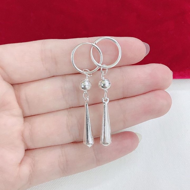 Nông tai bạc bi dáng dài cho Bé Yêu - TRANG SỨC BẠC