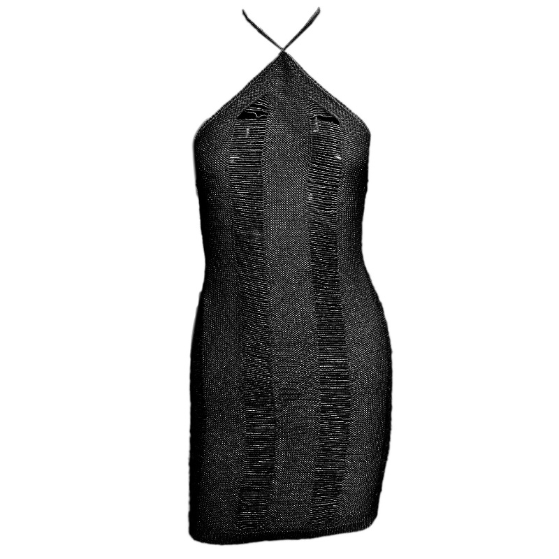 Đầm Mini Hai Dây Xuyên Thấu Thời Trang Đi Biển Cho Nữ