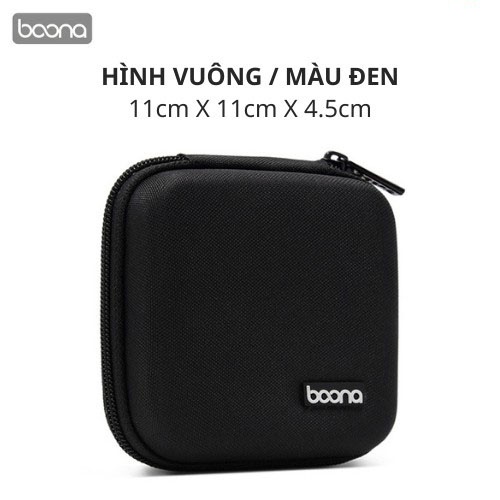 Hộp Đựng Sạc Cáp Laptop Macbook Phụ Kiện Điện Tử Boona Cứng Cáp